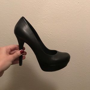 Black stiletto heels